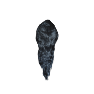 24 inch Long - Large Size Hair For Radha Rani - Durga Devi Mata Rani Hair -  Designer Hair For 24 - 48 inch Rdha Rani - Pure Black Hair For Devi Maa