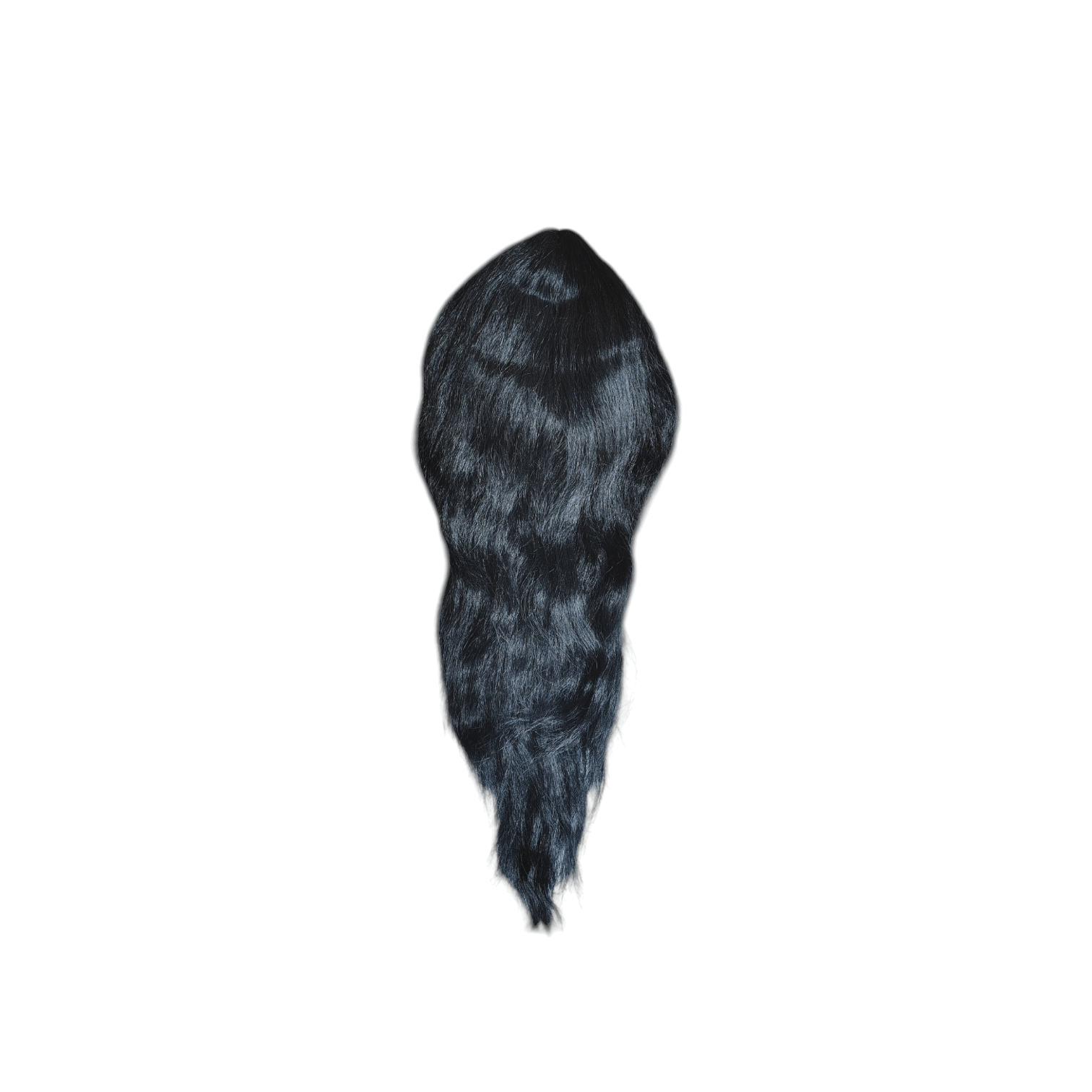 24 inch Long - Large Size Hair For Radha Rani - Durga Devi Mata Rani Hair -  Designer Hair For 24 - 48 inch Rdha Rani - Pure Black Hair For Devi Maa