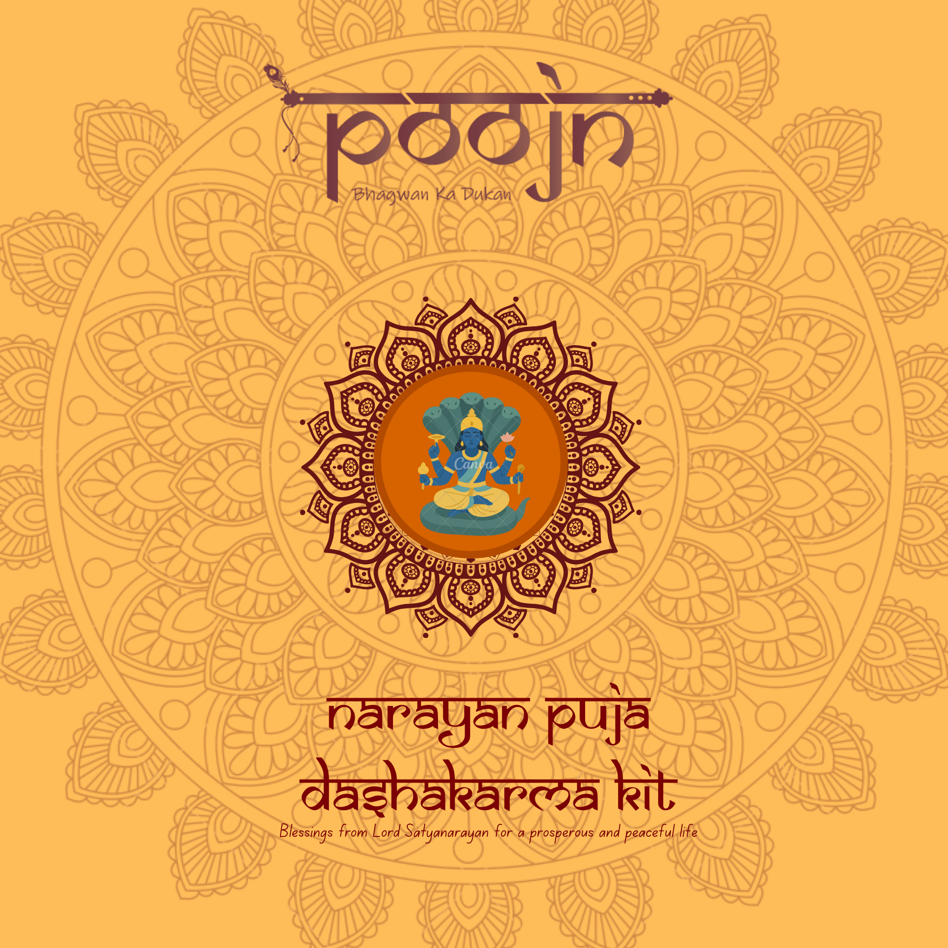 Narayan Puja - Dashakarma kit - ( For Murti Puja )