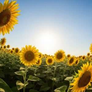 A serene, ethereal scene depicting an Indian woman in a traditional saffron saree, gracefully performing Ghatasthapana with a decorated pot and vibrant marigold flowers on a beautifully ornate altar. She is surrounded by a group of young Indian girls in colorful lehengas, symbolizing Kanya Pujan, each