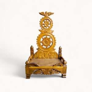 Hand Carved-Fine Finished- Mehegini  Wood Made Asan/Premium Quality Asan/Chair For Your God Mehegini  Wood Made Asan For Laddu Gopal