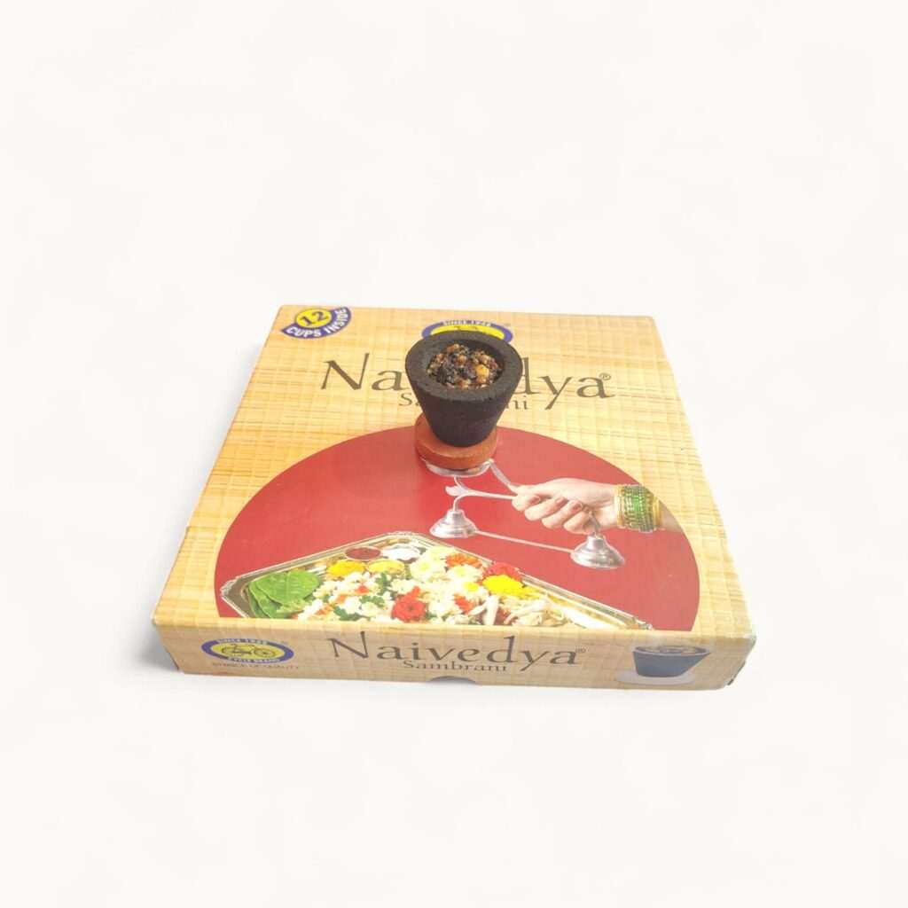 Naivedya Sambrani Cup Dhoop-Cup Dhoop Agarbati + Free Holder-Set of 12 x 4 Pieces + 1 Tray - Image 4