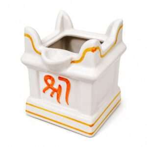 Decorative Tulsi Vedi Platform for Mandir-Tulsi Plant Bedi with Elegant Design-Classic Tulsi Bedi Stand for Pooja Space-Traditional Tulsi Bedi Stand for Home Decor